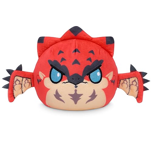 Teeturtle Monster Hunter Rathalos Reversible 4" Plushie - Cute Kawaii Soft Stuffed Animal - Officially Licensed Capcom - Rathalos