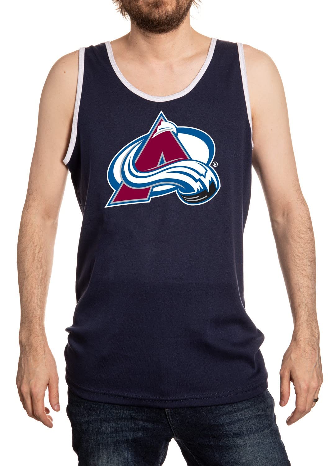 Calhoun Surf & Skate Colorado Avalanche Men's Two Tone Tank Top