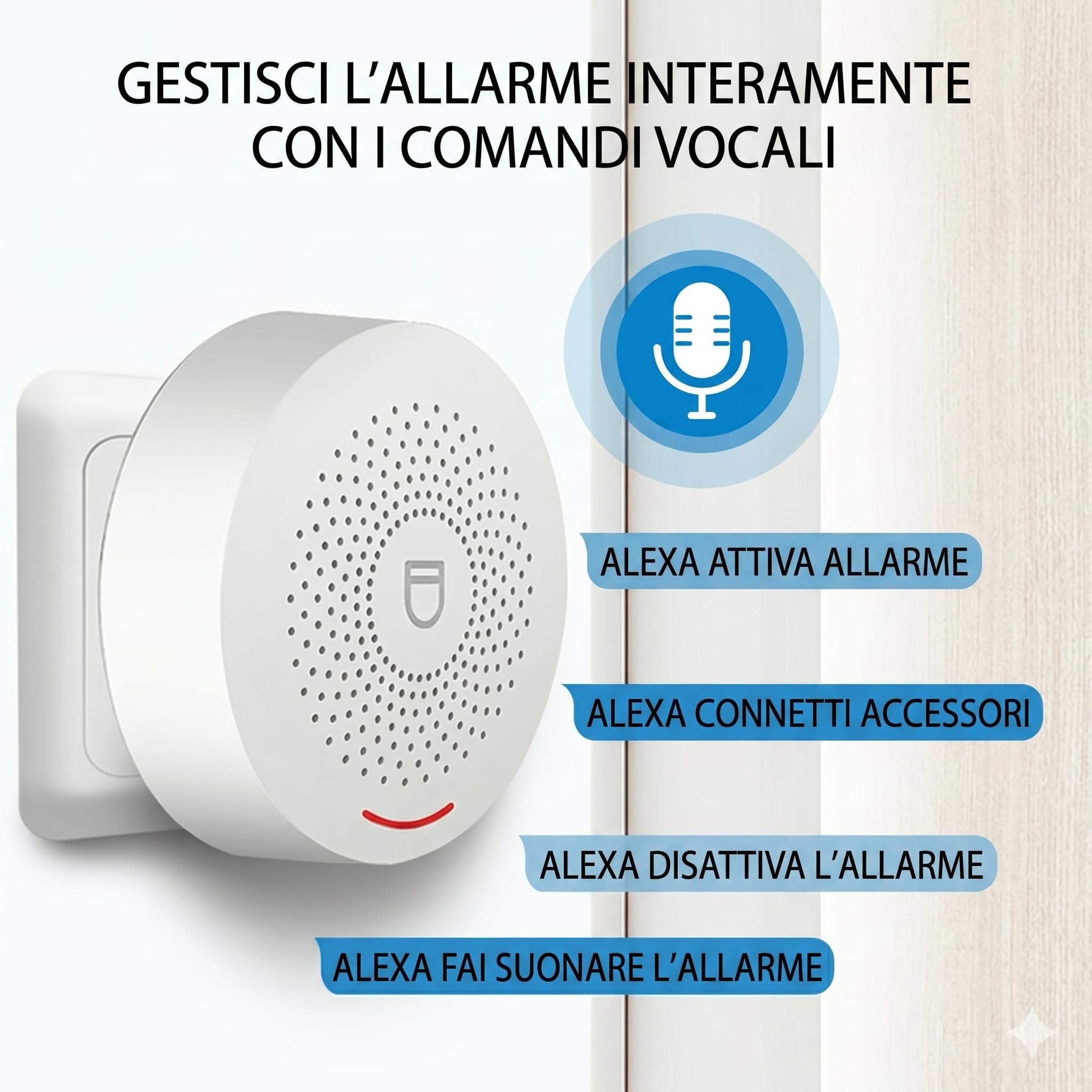 Sistema di Allarme Casa WiFi Smart ANTELA - Kit Completo Senza Fili con App SmartLife, 1 Centrale + 5 Sensori Porta/Finestra + 1 Sensore Movimento + 2 Telecomandi, Compatibile con Alexa e Google Home