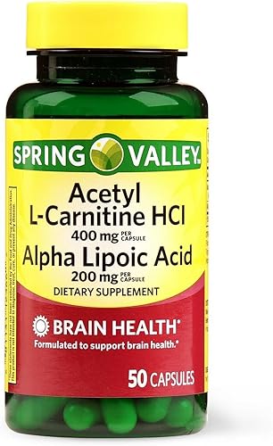 4 TOP CARE Acetil L-carnitina HCI 400 mg + ácido alfa lipoico 200 mg cápsulas, 50 unidades