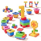 Magnetic Building Blocks Cubes 100PCS - Magnetic Cubes for Toddlers Kids Ages 3-8, STEM Montessori Educational Construction Toys Birthday Gifts