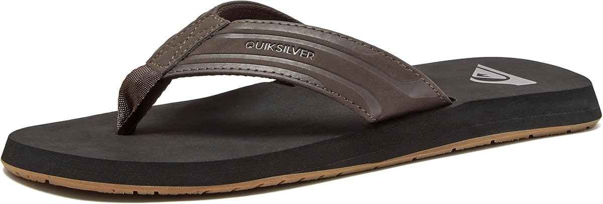 Quiksilver Monkey Wrench Chanclas para hombre, sandalias deportivas con soporte para el arco para hombre, tanga para hombre