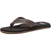 Quiksilver Monkey Wrench Flip Flops for Men, Arch Support Athletic Mens Sandals, Thong Mens Slides