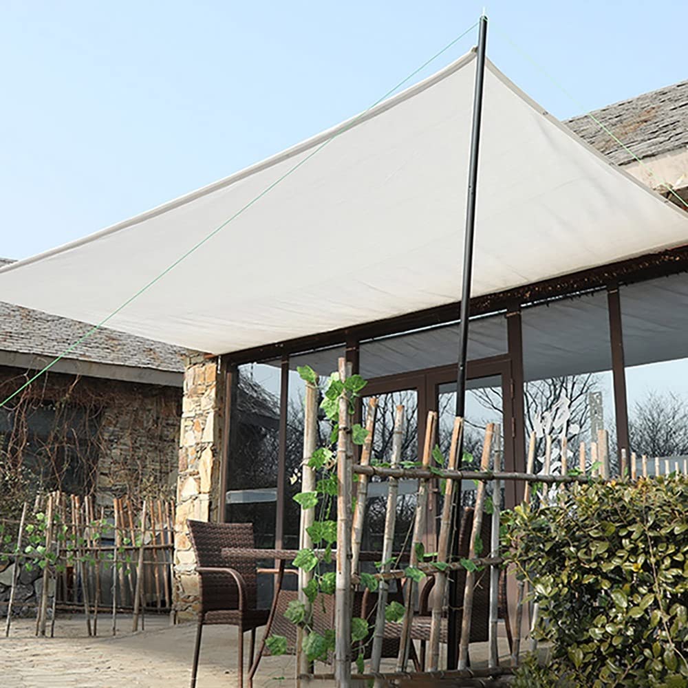 Voile d'ombrage de pergola blanche pour fraîcheur de terrasse 4x5m