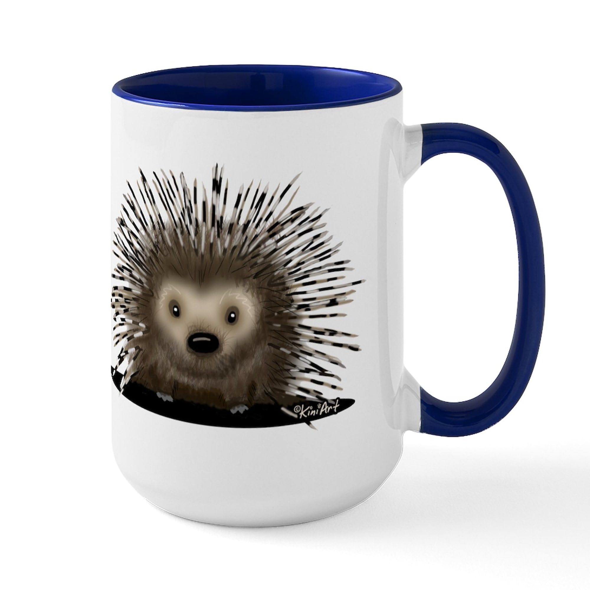 CafePress Porcupine Large Mug 15 oz (444 ml) Ceramic Coffee Mug