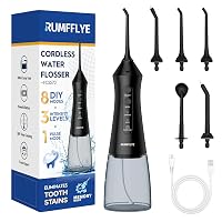 RUMFFLYE Idropulsore Dentale Irrigatore Orale Water Flosser con 12 Modalità