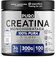 Creatina Monohidratada em Pó - 300g, Puro Nutrition, 100 Doses - Pura e Sem Sabor