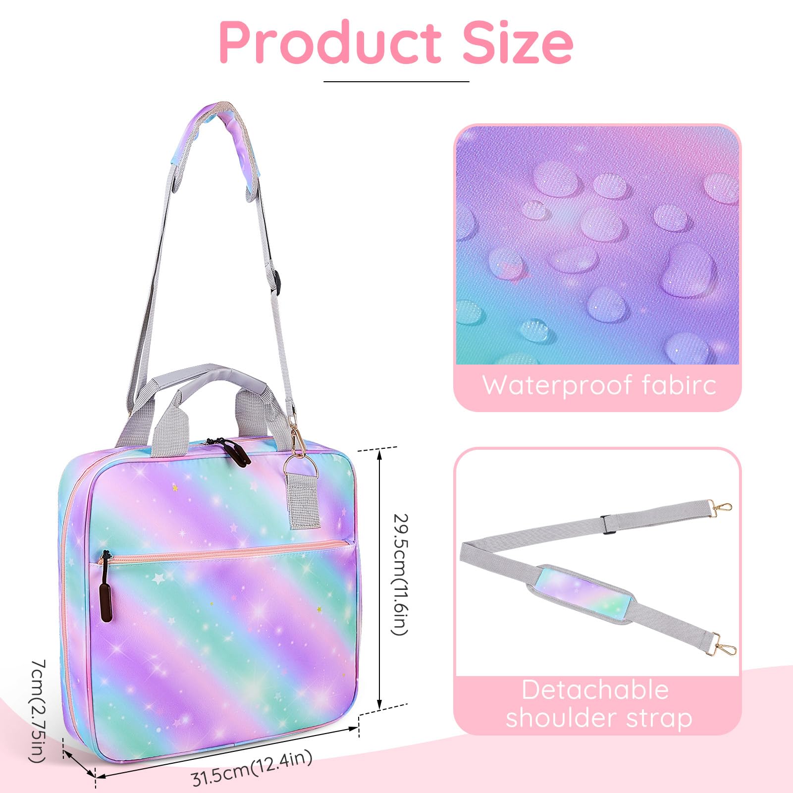 KnitPro Steel Cable And Accessories- 120 Cm - Black/silver