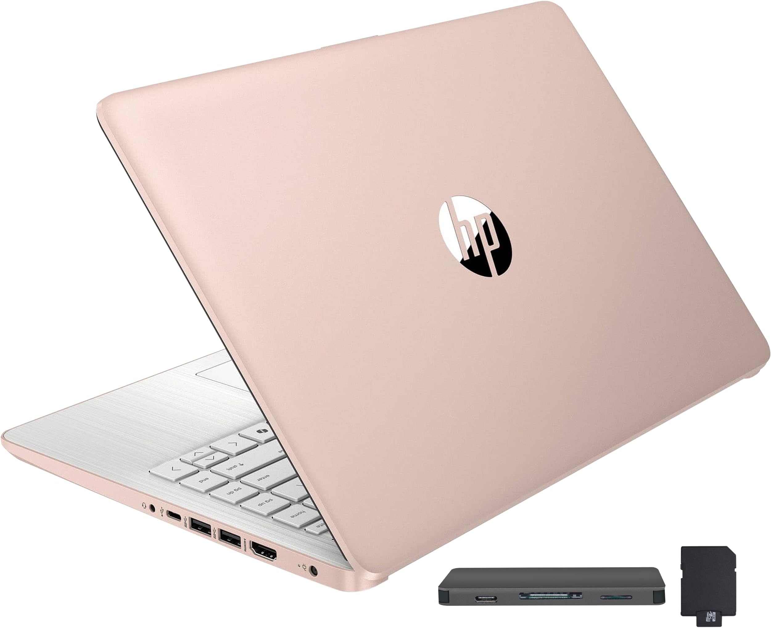 Stream 14" HD BrightView Laptop, Intel Celeron N150, 16GB RAM, 416GB Storage (128GB eMMC + 288GB Docking Station Set), Intel UHD Graphics, 720p Camera, Wi-Fi, 1 Year Office 365, Win 11 S, Gold