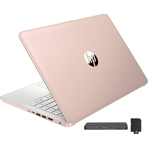 HP Stream 14" HD BrightView Laptop, Intel Celeron N150, 16GB RAM, 288GB Storage (128GB eMMC + 160GB Docking Station Set), Intel UHD Graphics, 720p Webcam, Wi-Fi, 1 Year Office 365, Win 11 S, Gold