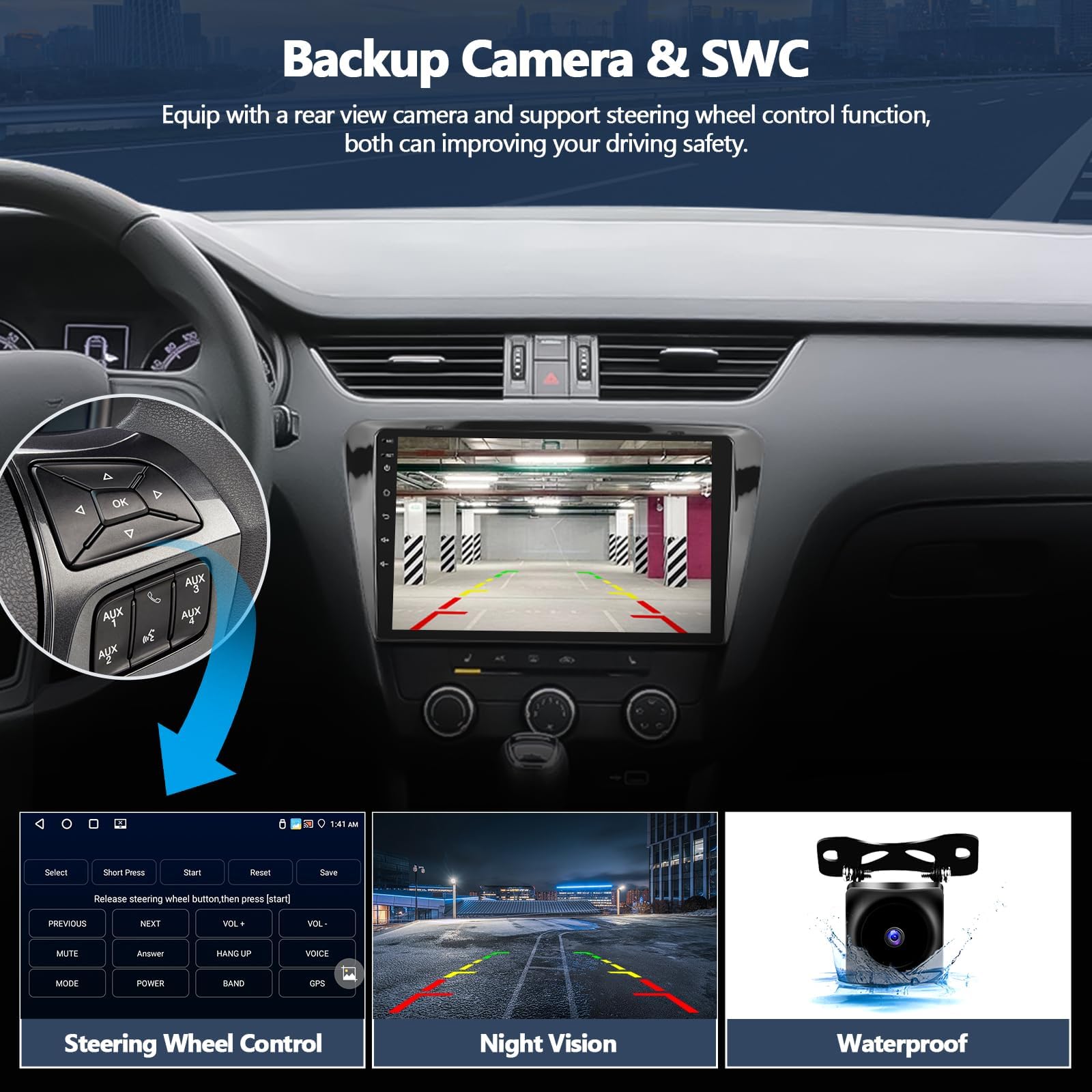 Radio samochodowe 4G 64G do S-Koda Octavia Mk3 2013-2018, Android 15 stereo samochód z samochodem CarPlay, radio z ekranem dotykowym 10", Bluetooth 5.0, GPS, WiFi, 32 EQ, FM/RDS, kamera, K4 PRO