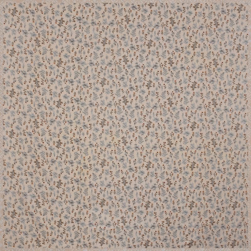 Image of Florida Diva Cotton Reversible Dohar Topsheet for Double Bed Made for All Season Blanket Throws with Floral Print