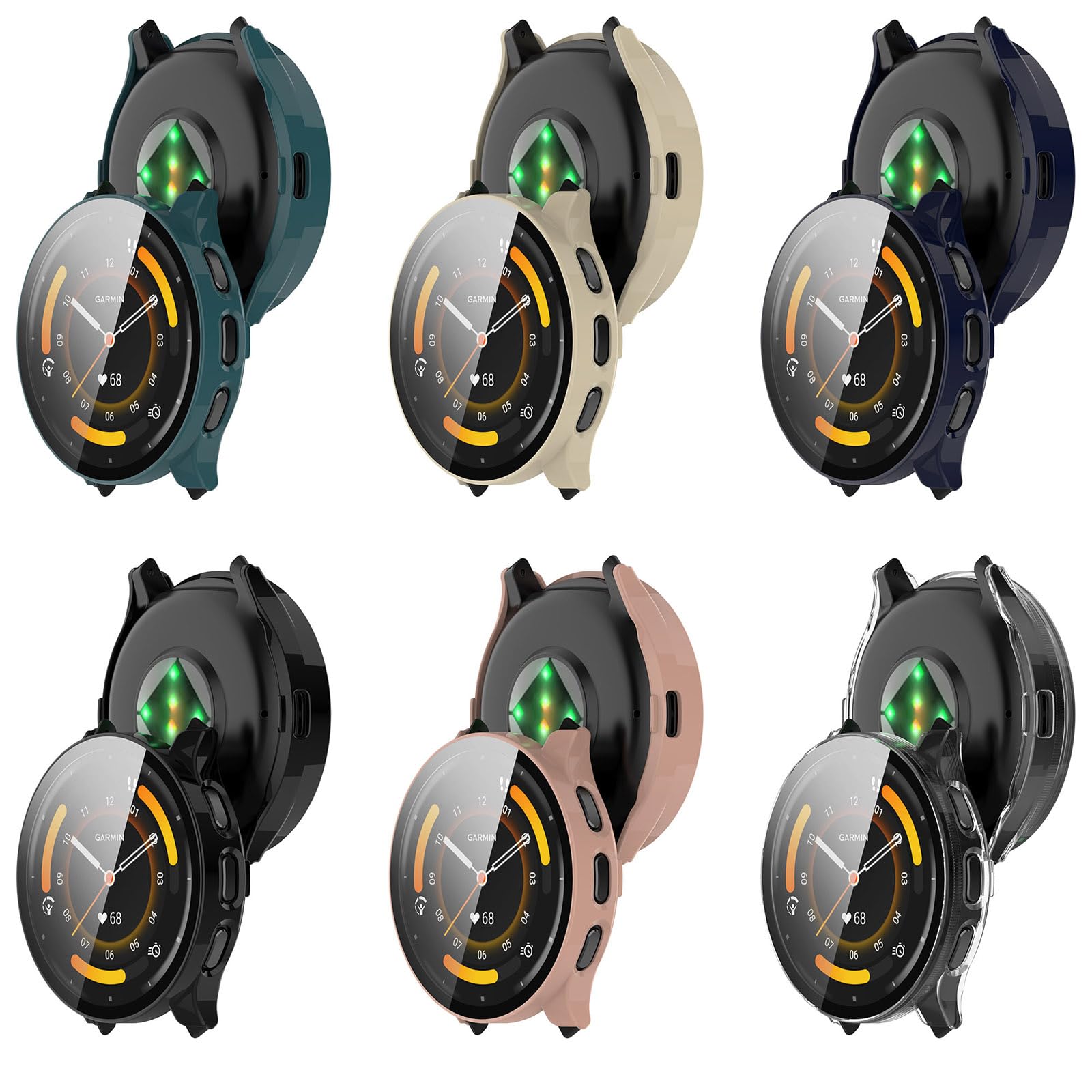 Blueshaweu 3 Pezzi Vetro Temperato Compatibile per AMZSA Smartwatch 1