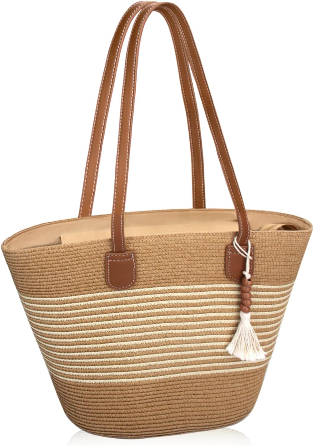 Chic Woven Beach Tote Bag