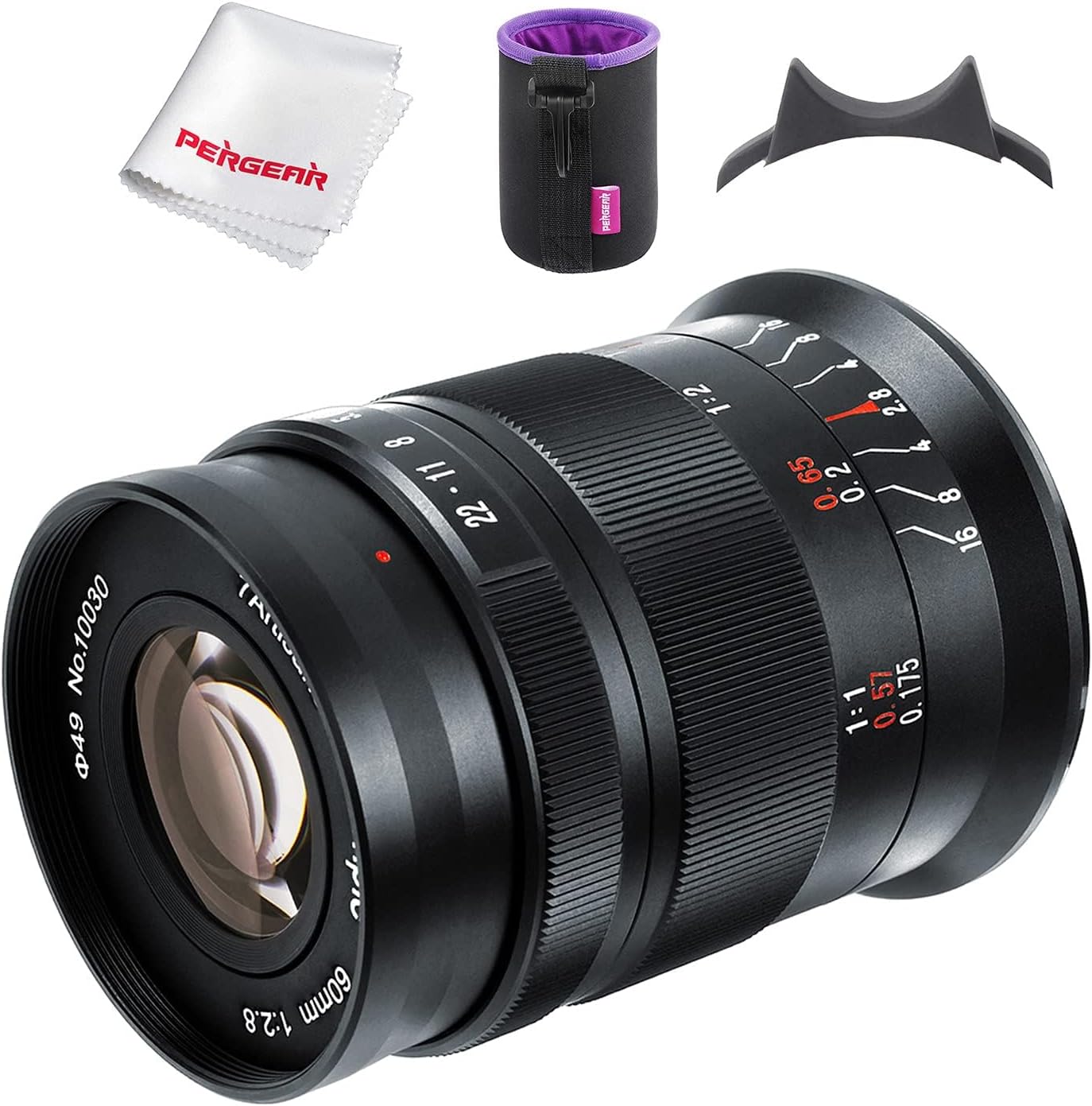 7artisans 60mm F2.8 II V2.0 APS-C Format Macro Lens for Sony E-Mount | 60mm f/2.8 Compatible with Sony E-Mount Cameras Sony A5000 A5100 A6000 A6100 A6300 A6400 A6500 A6600