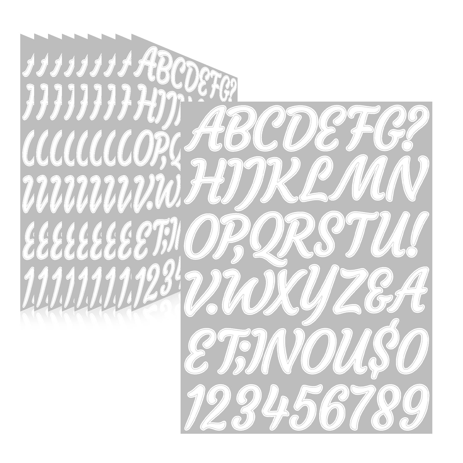 Letter Stickers,Mailbox Numbers,1.5 Inch Waterproof Vinyl Alphabet