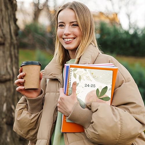 Miniatura 7 de Agenda 2024-2025, julio 2024 a junio 2025, agenda académica 2024-2025, 8 x 10 pulgadas, agenda semanal mensual 2024-2025, encuadernada en espiral,