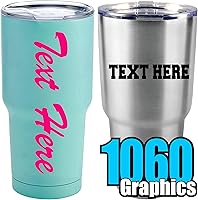 Vista 7 de 1060 Graphics - Letras de vinilo (6 pulgadas)