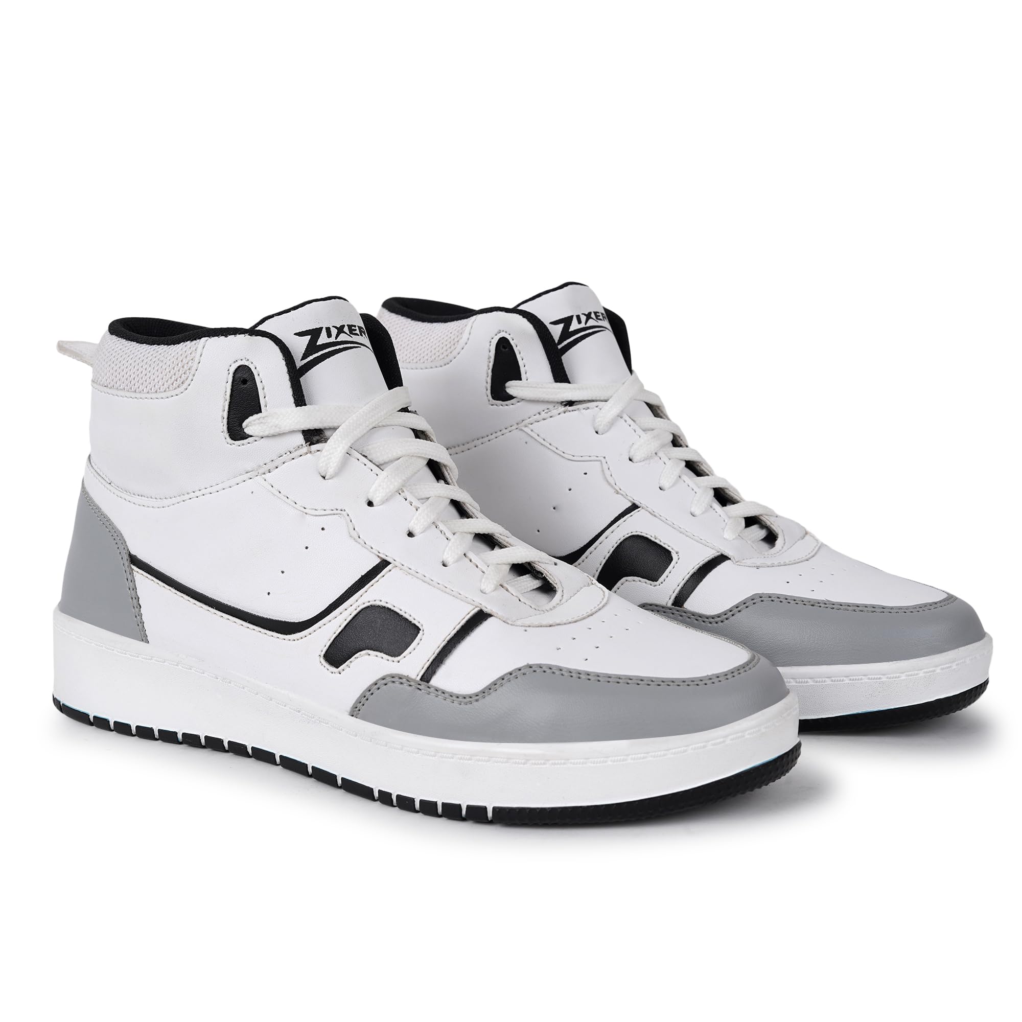Zixer Comfy Mid-Top Casual Streetwear High Ankle Casual Shoes for Men Chunky Fashion Sneakers for Boys| Dancing Shoes High Tops for Men Grey (B0CJPVRVCC) Amazon Price History, Amazon Price Tracker