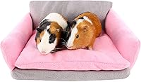 Vista 1 de Sofá para Conejillo de Indias - Sofá para Conejillo de Indias, Almohada Acolchada Removible, Brazos y Respaldo Rellenos, Súper Acogedor, Cama Ideal