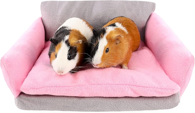 Cama Sofá para Pequenos Animais ONEJU com Almofada Removível e Laterais Acolchoadas, 37 × 30 × 14 cm