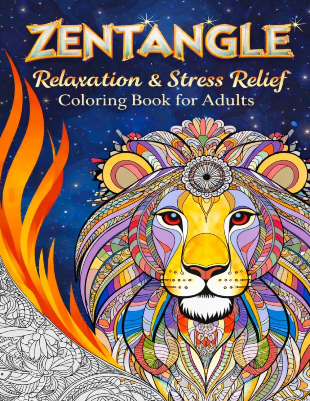 Zentangle Animals Coloring Book for Adults: Relaxing Intricate Patterns for Stress Relief, Mindfulness, and Creative Fun
