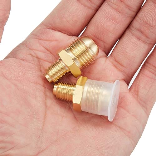 Miniatura 5 de Litorange 3 piezas de conector de orificio de propano de latón para tubo de 38 pulgadas de llamarada x 18 pulgadas MNPT, piezas de freidora de pavo,