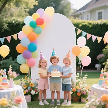 Ledido 6FT White Arch Backdrop Cover Party Decoration