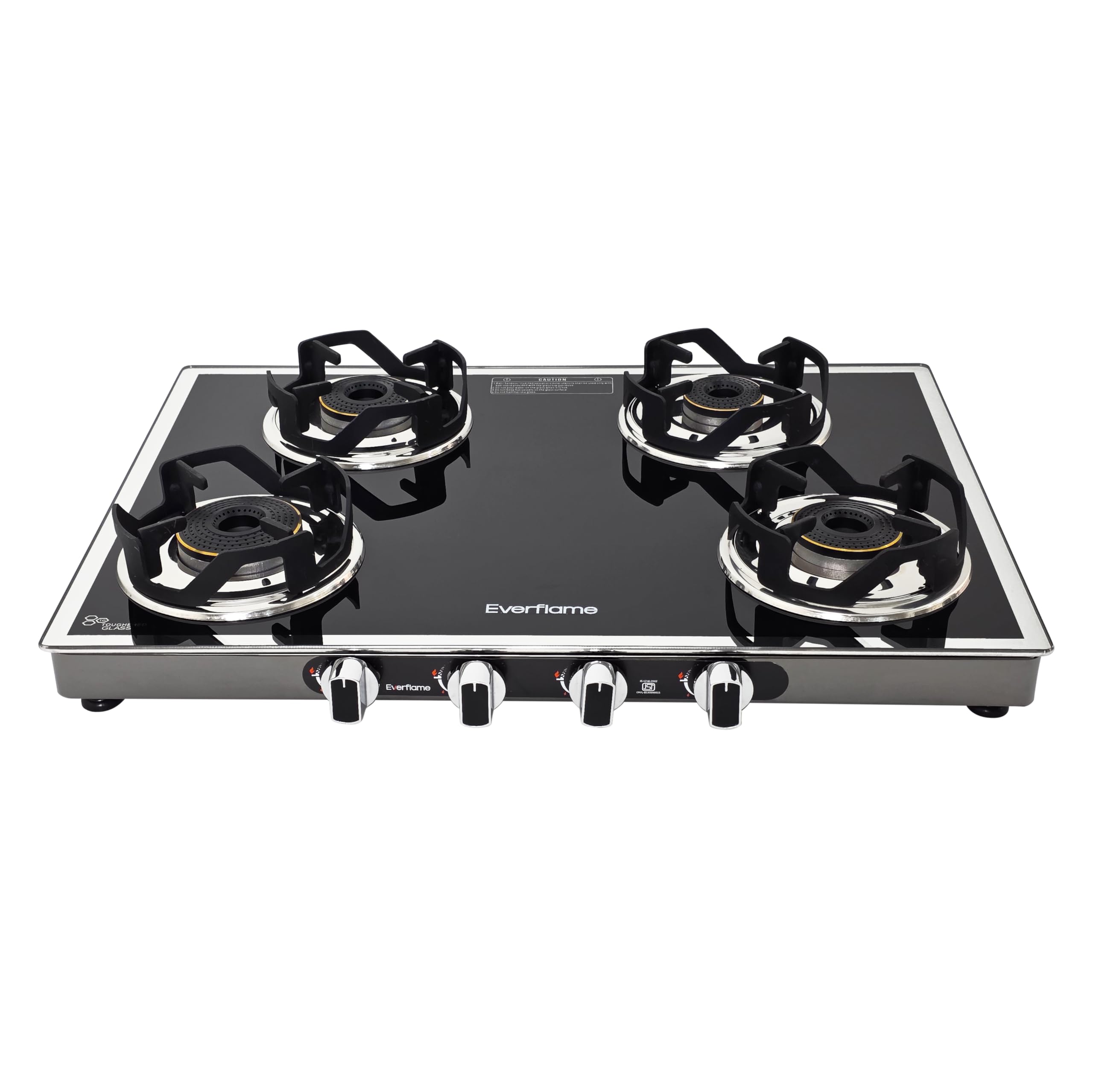 Everflame Atlas 4 Burner Gas Stove - Premium Glass Top -7
