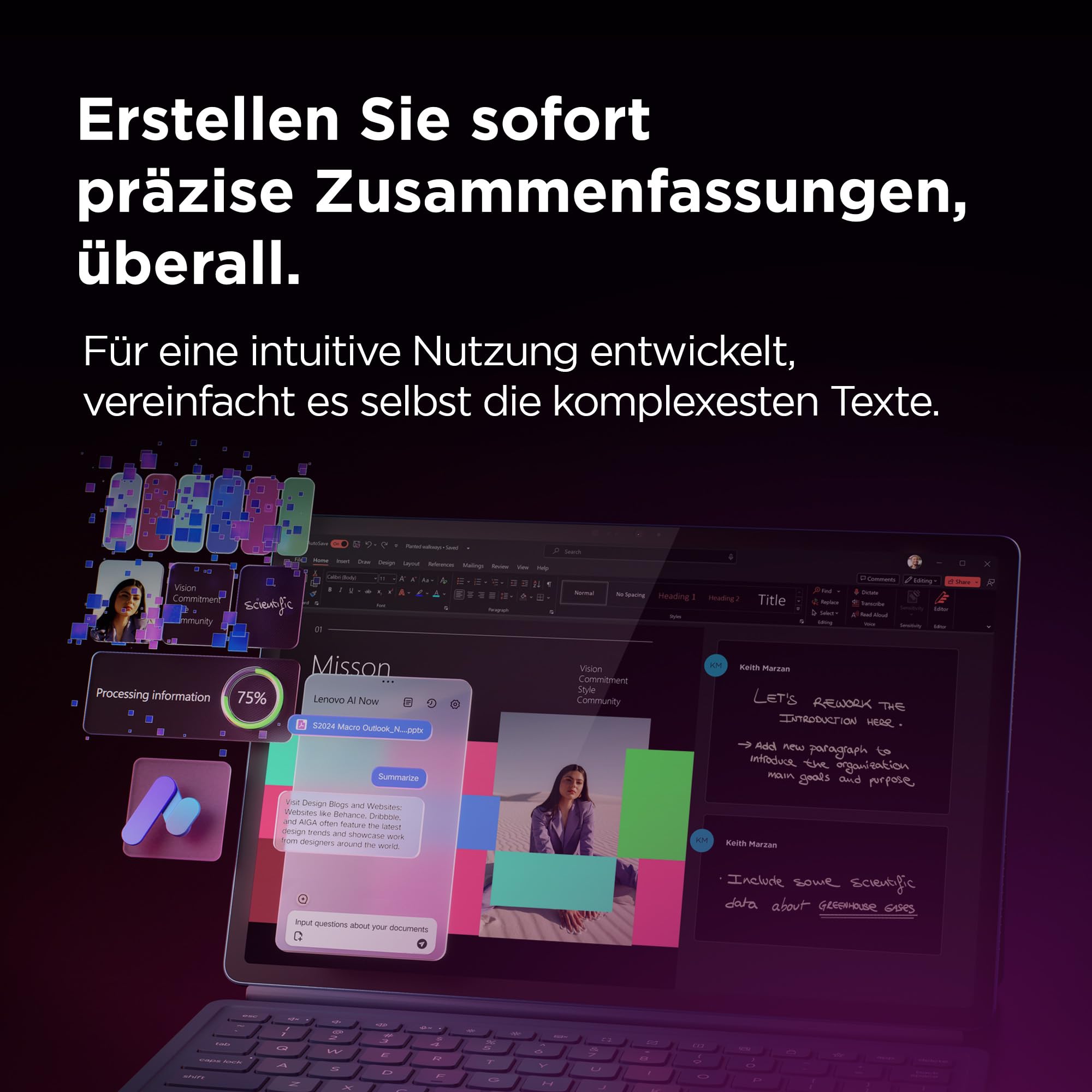 Lenovo Yoga Tab Plus |Tablet | AI | 12.7" | 16GB | 256GB |Android |Seashell | 12.7 Zoll 3K Display | Qualcomm Snapdragon 8 | 16GB RAM | 256GB Speicher | Android 14 | WiFi7 + BT5.4 | Seashell | inkl.Stift