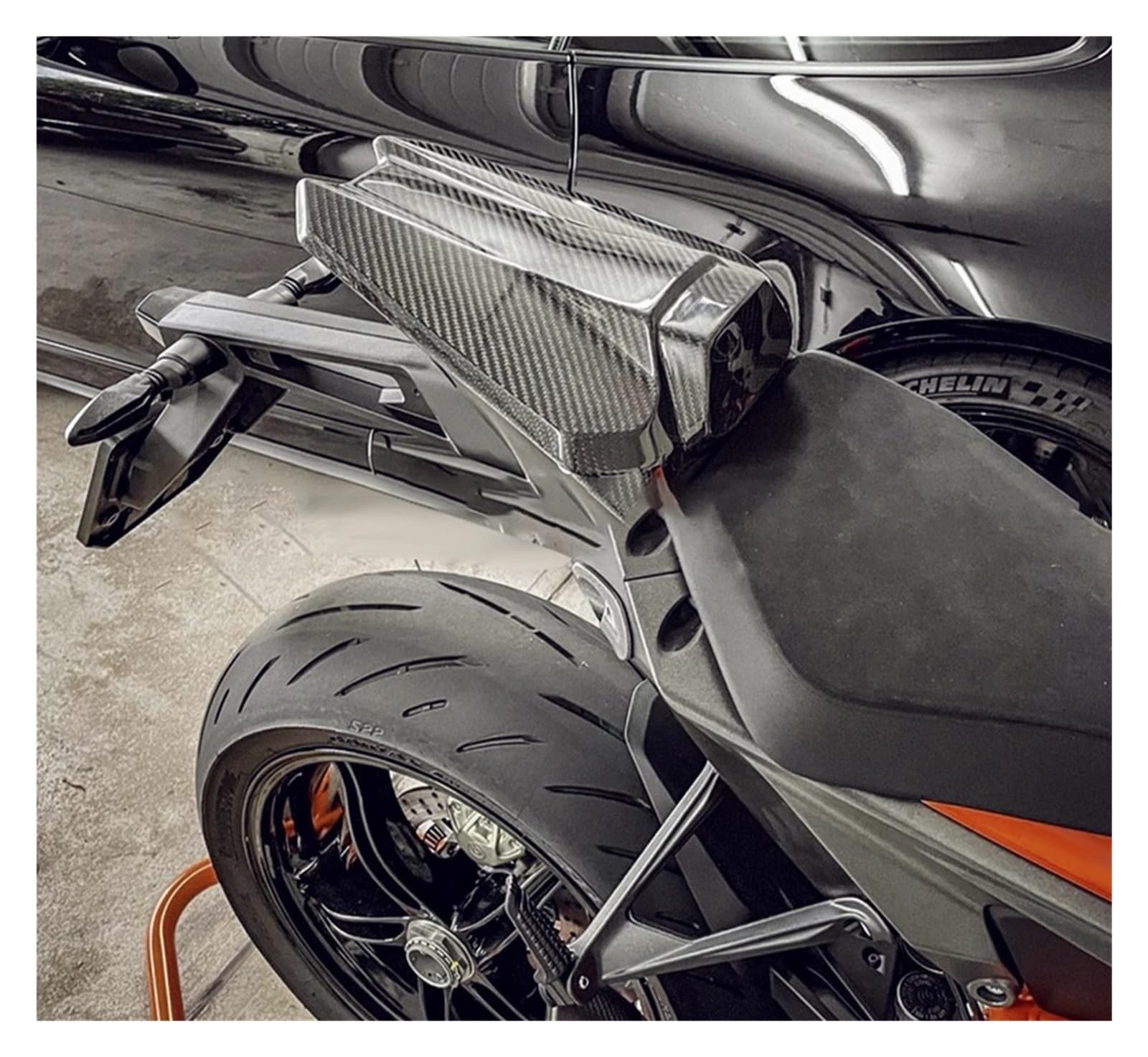 Carénage de Capot arrière de Moto for K-TM Super Duke 1290 R 1290R 2020 2021 2022 2023(Orange)