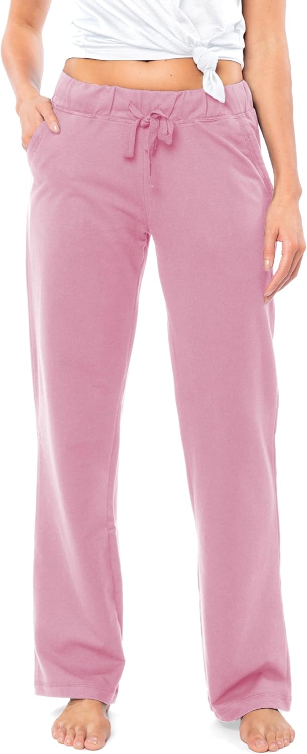 Sexy Basics Women's French Terry Cotton Drawstring Pants | All Season Mid Weight Casual & Lounge Bottoms | Multi Packs - Image 4