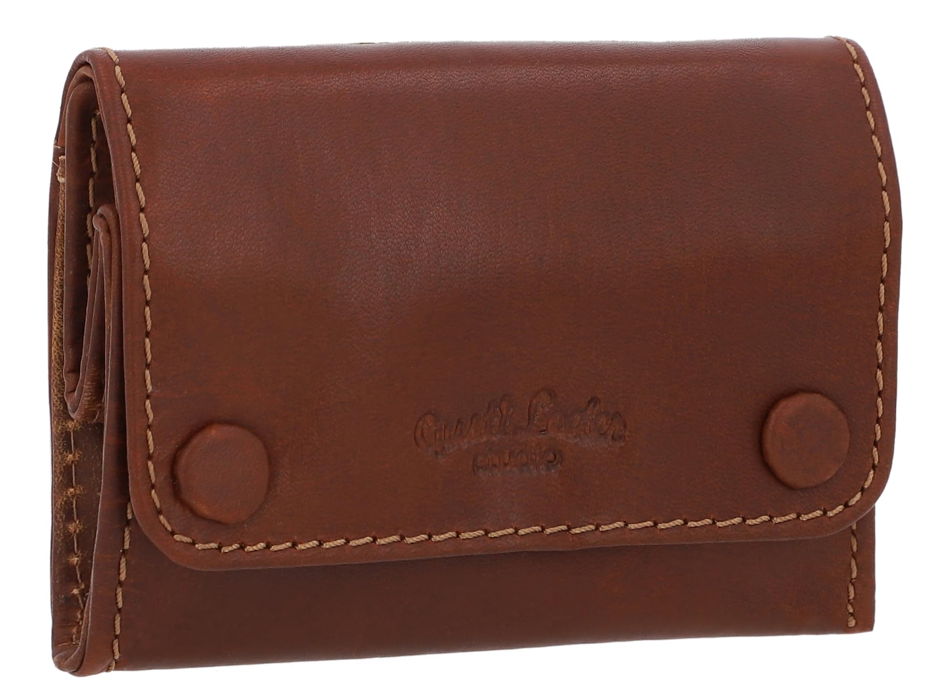 Gusti Bolsa de Tabaco - Lutz Curtido vegetal Bolso de tabaco de liar de Caucho natural Accesorio Marrón Oscuro Cuero