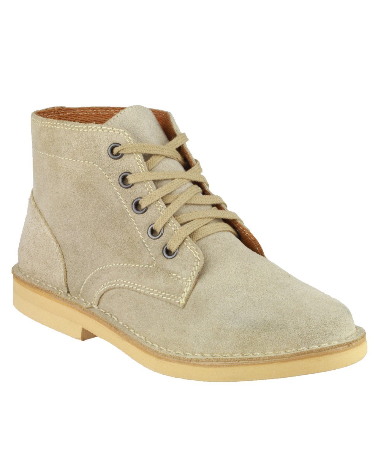 Amblers Męskie skórzane 87002 zamszowe botki sznurowane buty pustynne