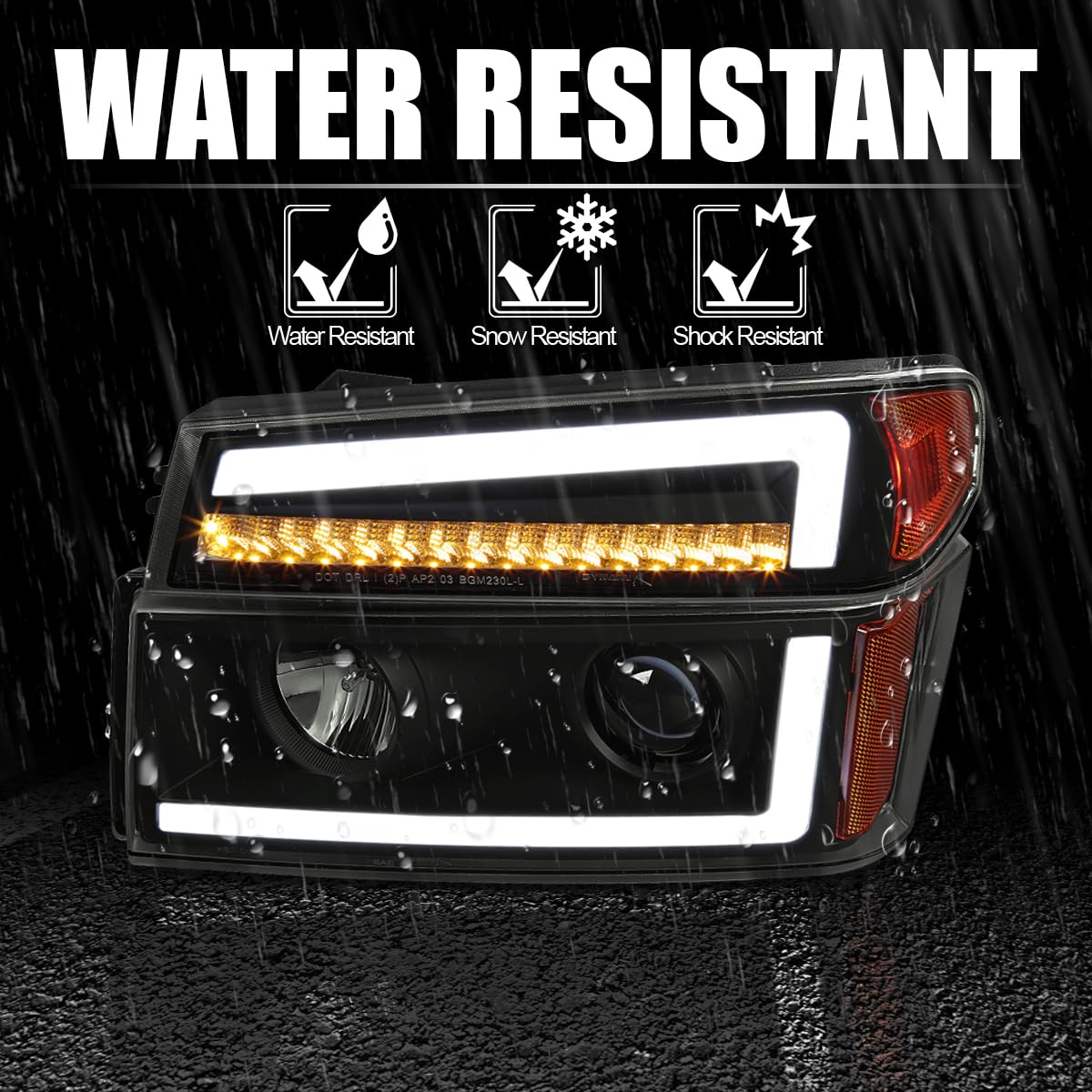 シボレー コロラド 社外ヘッドライト ブラックスモーク 【公式通販】