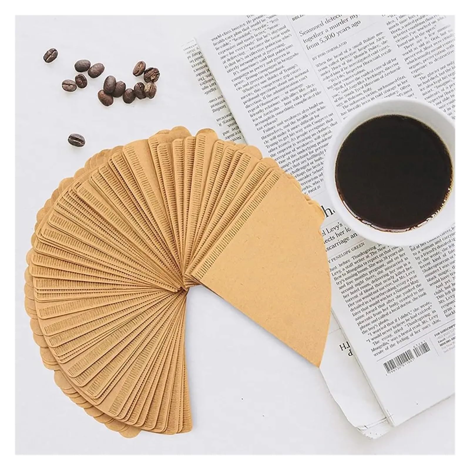 40/100 Stück Filterpapier For Handgebrühten Kaffee, Ein For Alle Mal(100Pcs V02)