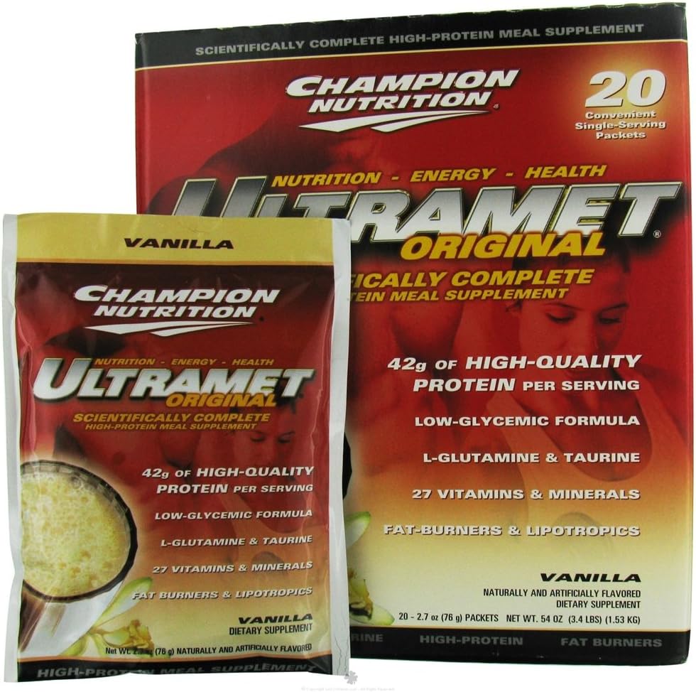 Champion Nutrition ULTRAMET Vanilla (20 servings)( Eight