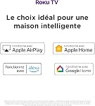 Philips Roku TV 55" 4K Ultra HD (2160p) HDR10 5600 Series Smart sans frontières TV (55PUL5623/F6), Compatible avec Alexa