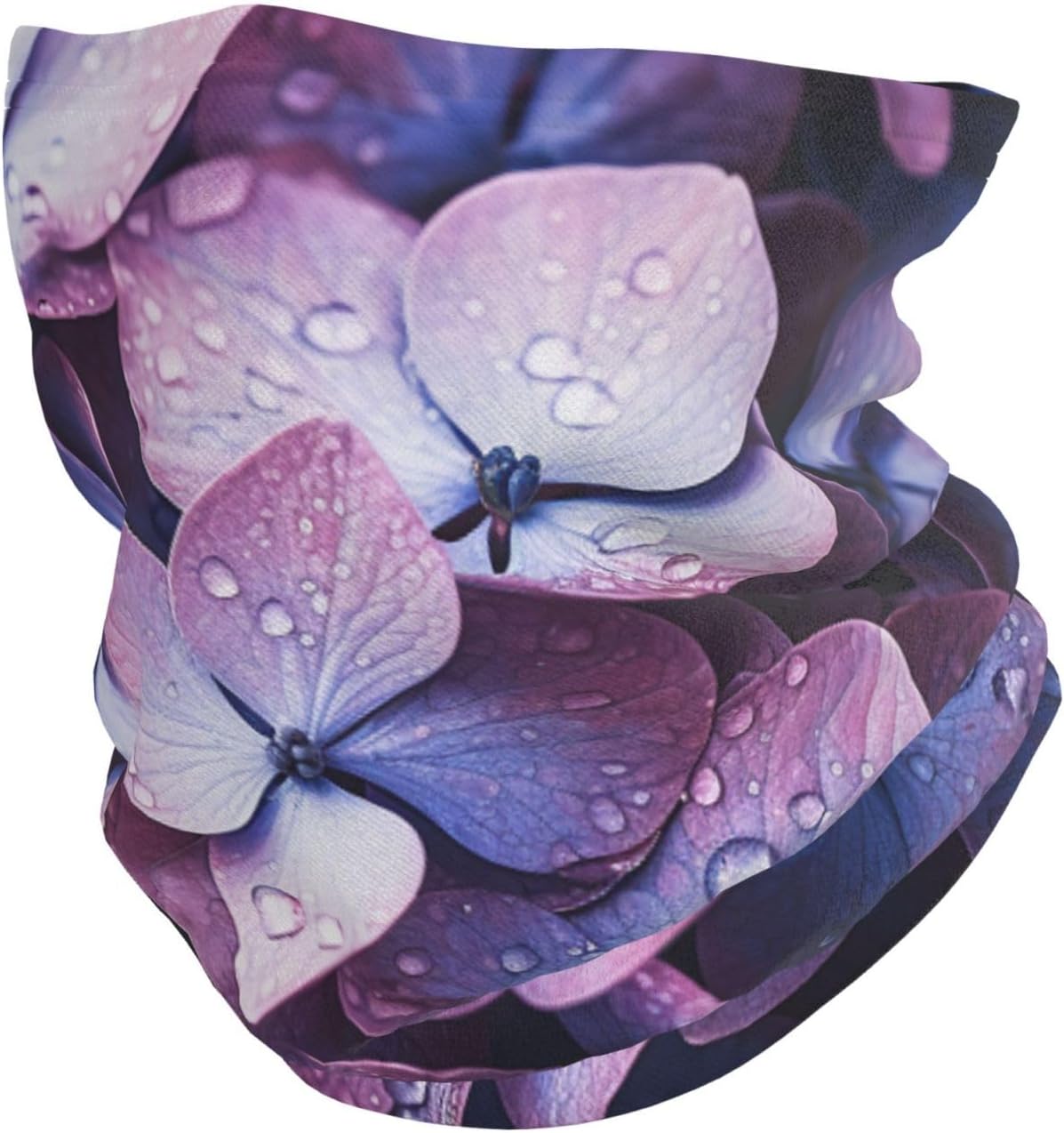 Winter Neck Warmer for Men Women, Hydrangeas Neck Gaiter UV Sun Protection Face Mask Windproof Cold Weather Face Cover Thermal Ski Mask Scarf for Outdoor Sports Bandana