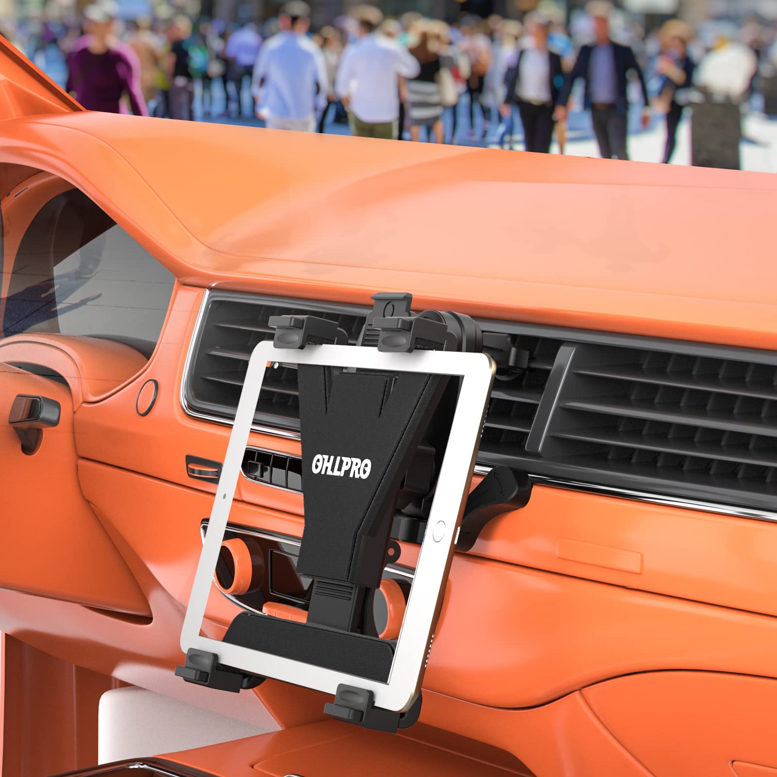 Tablet Holder Car Mount Ohlpro Car Air Vent Bracket And Universal Suction Cup Long Arm Tablet Stand Dashboard Windshield 360 Rotating Adjustable Ipad Ipad Mini Samsung Size 6 10 5 Buy Online At Best Price In