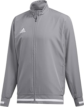 adidas Team 19 Full Zip Woven Jacket | Grey/White | Small at