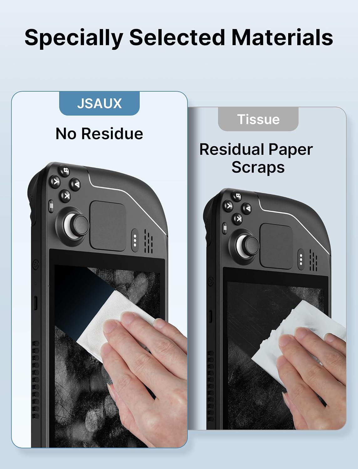 JSAUX Microfiber Cleaning Cloth 100 Pack, Lens Wipes for Eyeglasses Screen | Disposable microfiber lens cloth safe for glasses, camera, iPad, iPhone, Steam Deck, LCD TV, Switch 2, phone screens and more