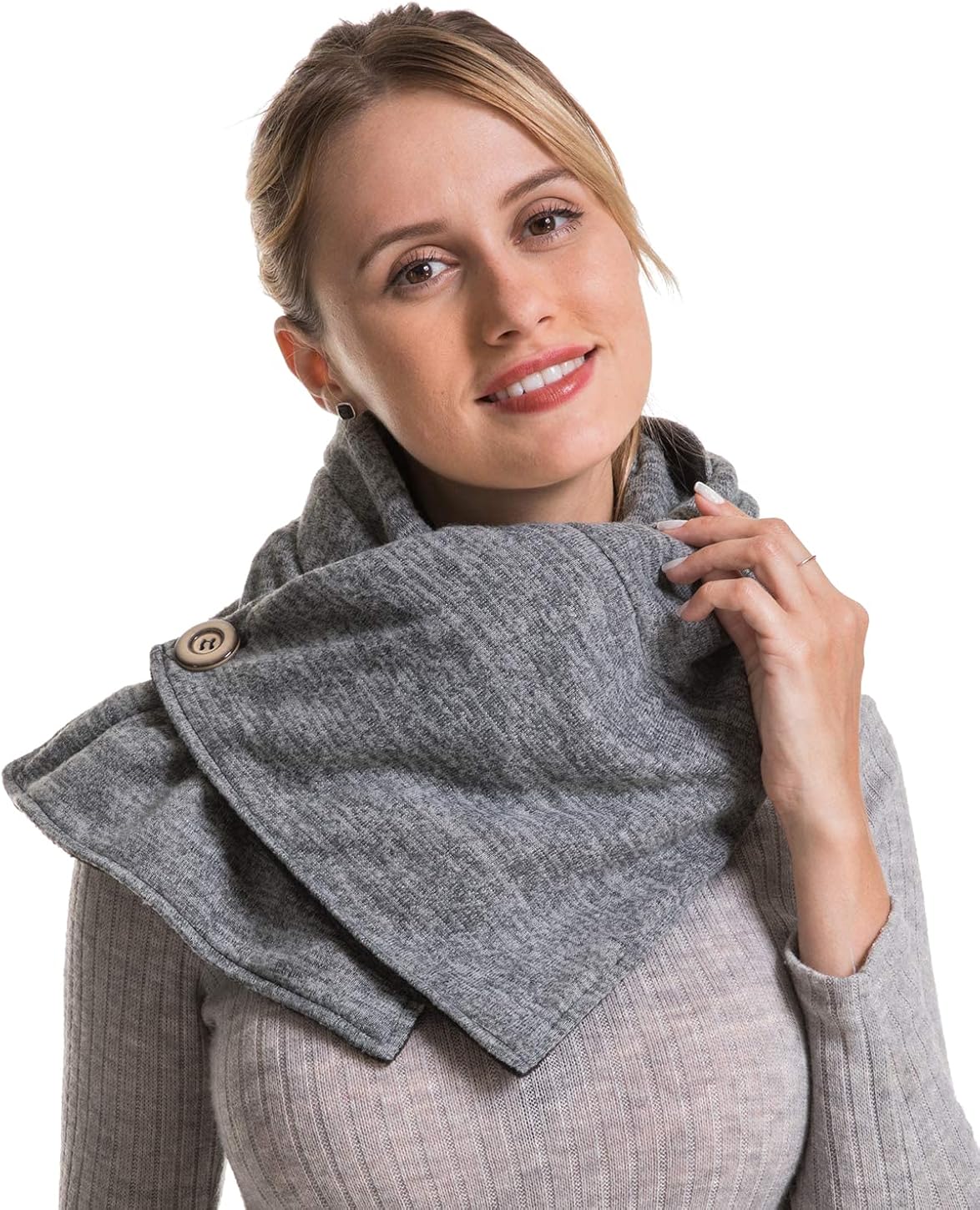 Travel Pocket Women Infinity Scarf - Navy Women Men Convertible Zipper Hidden Button Winter Fall Scarf Travel, 2023 Mom Grandma Best Friend Sister Wife Girlfriend Christmas Christian Good Gift