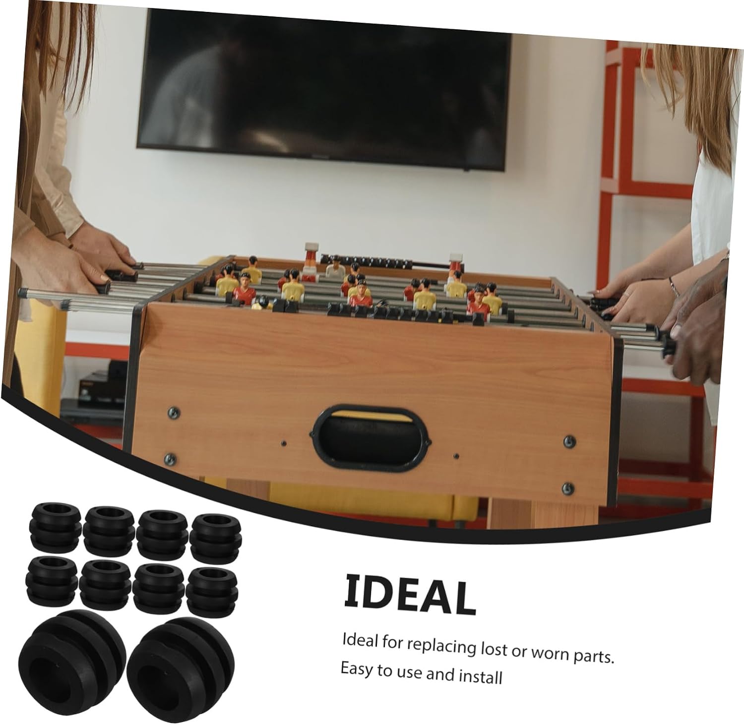 Alasum Foosball Accessories Tabletop Foosball Bushings Table Football Bearing Rods Foosball Table Parts