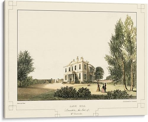 Canvas Lab Lancashire Castles VI by C.J. Greenwood 16 x 12 in Canvas Print Wall Art Architecture, Scenery Wall Decor for Bedroom, Living Room