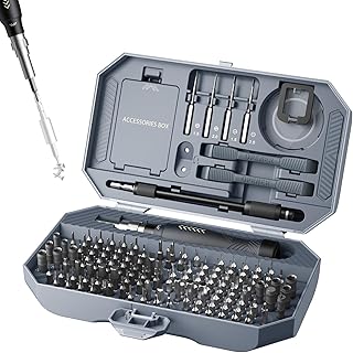 Precision Screwdriver Set, JAKEMY 164 in 1 Laptop Screwdriver Kit, Professional Computer Screwdriver Repair Kit with T5 Torx Screwdriver for MacBook, iPhone, Watch, Camera, Eyeglass, Xbox, DIY