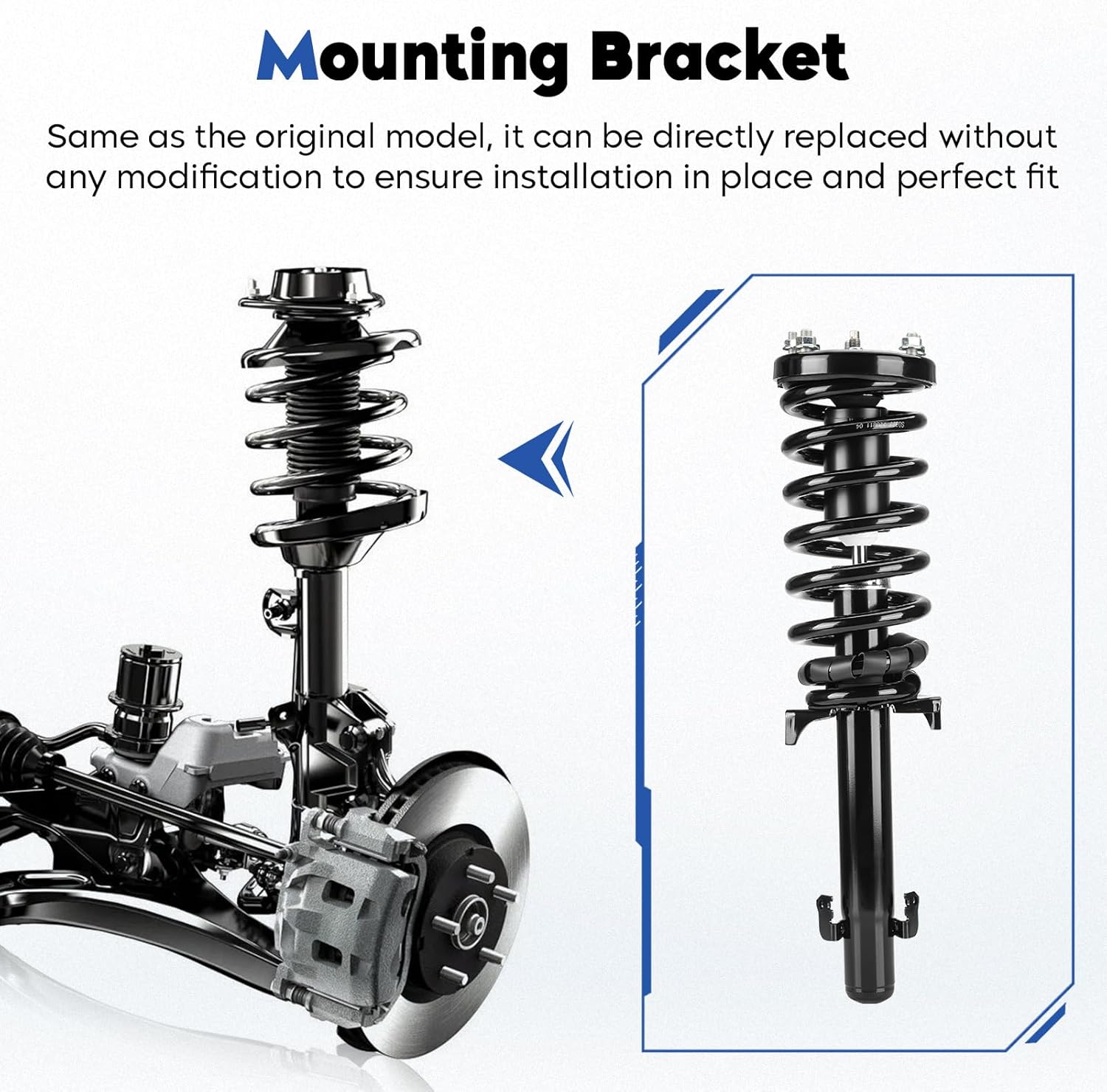 Front Struts Assembly Fit for Honda Accord 2.4L Sedan/Coupe 2008-2012, Shock Absorber & Sway Bars End Links, Replace for 172562 K90456 (4Pcs)