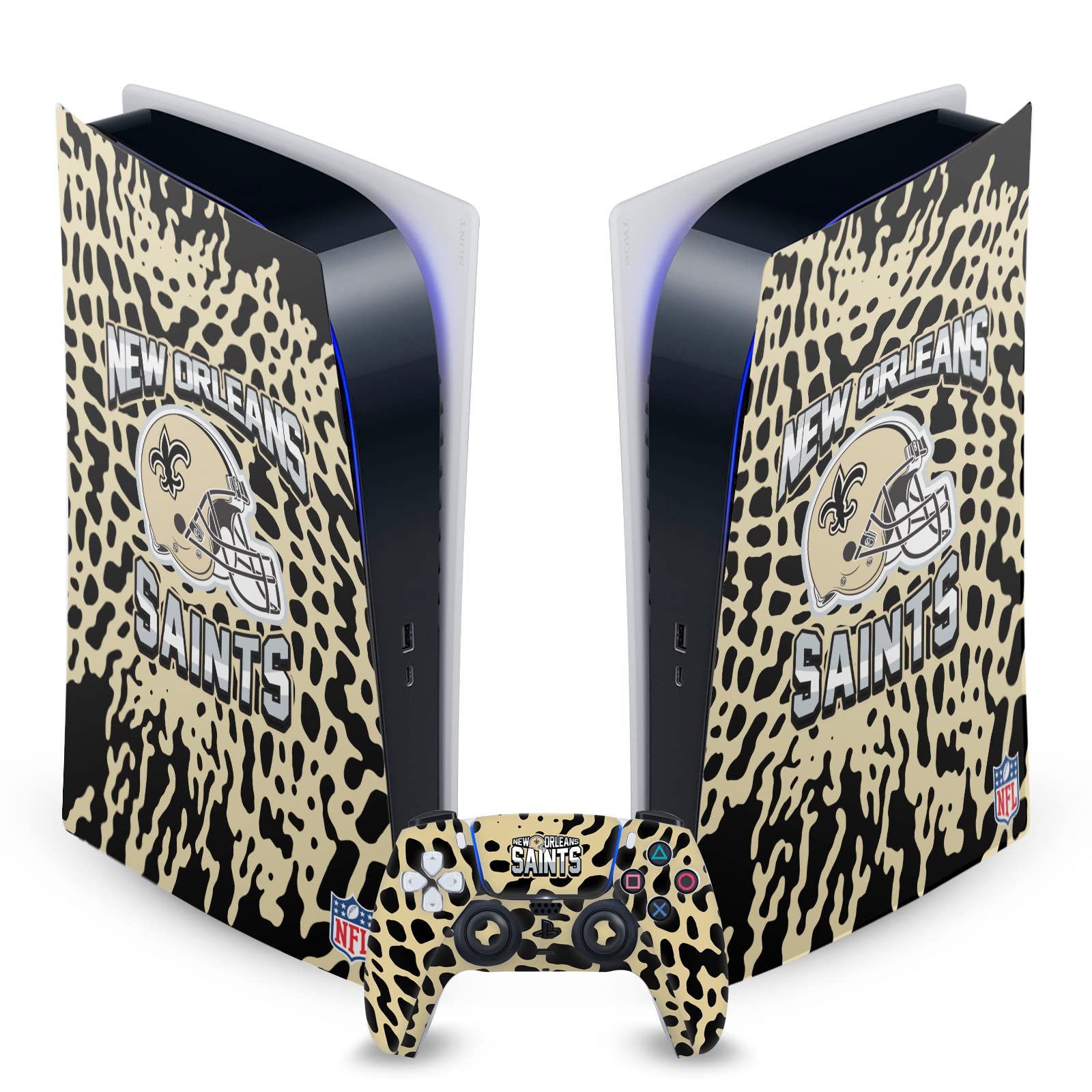 Skin Vinyle PS5 NFL Saints de Head Case Designs pour console de jeu