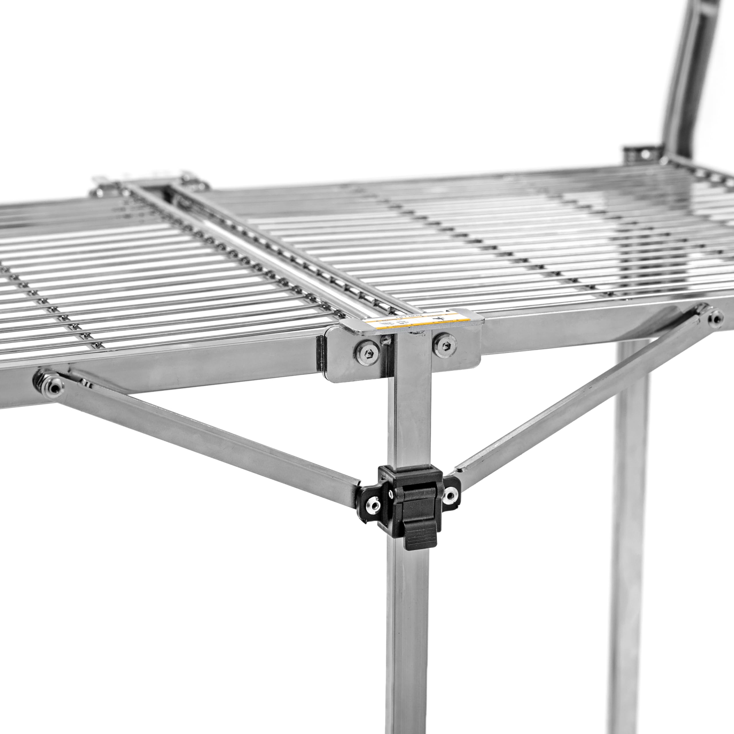 Tubstr original - Carrito de alambre plegable | Carrito utilitario de alambre de 2 estantes que proporciona un transporte cómodo, soporta 200 libras y se pliega para almacenamiento. Grado comercial