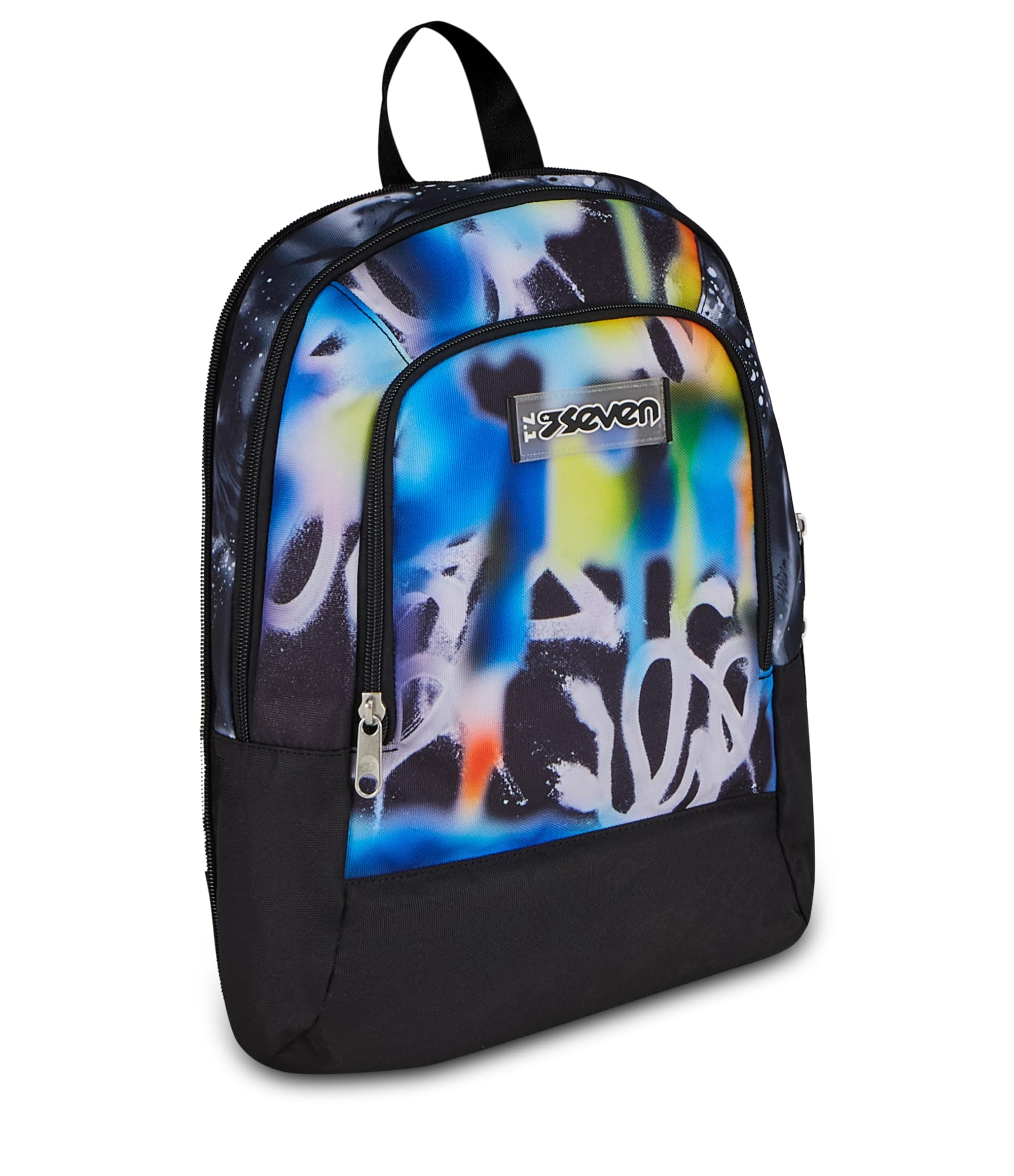 Seven Trolley Scuola Jack 8 Ruote Detach BUZZY NOTE BOY, Multicolor, 43 L, Scomponibile, Zainetto staccabile, 4 in 1, Cross-over System, Multifunzione, Scuola elementare e media, Bambini, Ragazzi